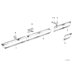 51131808980 Listwa drzwi przednich prawych - 51131808980 - Części oryginalne BMW Łódź | Sklep internetowy BMW