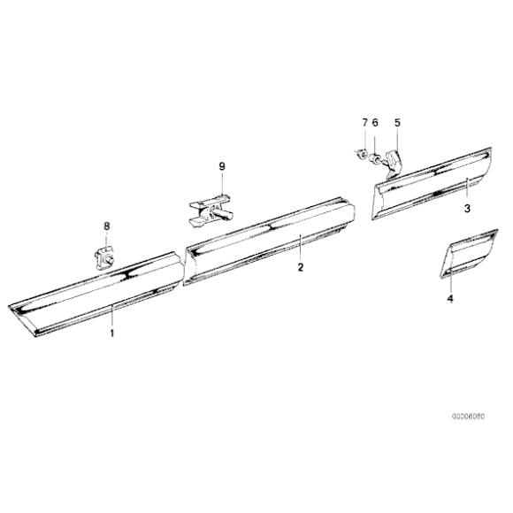 51131808980 Listwa drzwi przednich prawych - 51131808980 - Części oryginalne BMW Łódź | Sklep internetowy BMW