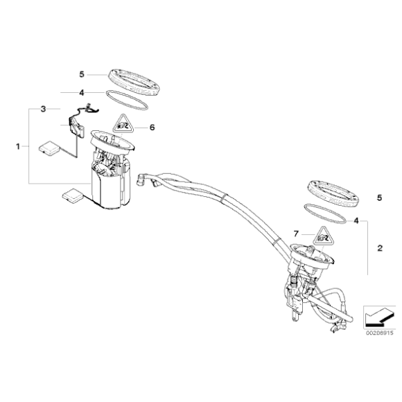 Uszczelka pompy paliwa BMW E81 E84 X1 E87 E90 E91 E92 320 325 330 335 316 318116 118 120 123 130 - 16116763860