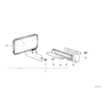 Uszczelka lusterka lewa BMW E10 E12 E21 E3 E9 - 51161822061