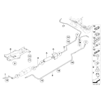 Zatrzask mocowanie przewodu rurowego paliwa BMW E31 E32 E34 E36 E38 E46 Z3 - 16121179396