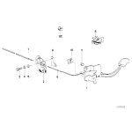 51231839767 Cięgno linka otwierania maski BMW E24 628CSi 630CS 630CSi 633CSi 635CSi M635CSi M6 - 51231839767 - Części oryginalne BMW Łódź | Sklep internetowy BMW