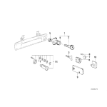 Zamek z kluczem lewy BMW E23 E24 628 633 635 732 733 735 - 51211851987