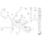 Przewód odpowietrznika zbiornika paliwa BMW E90 E91 E92 E93 316 318 320 323 325 330 335 - 16126765748