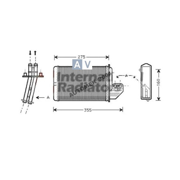 Nagrzewnica BMW E36 318 320 323 325 - 64118390435