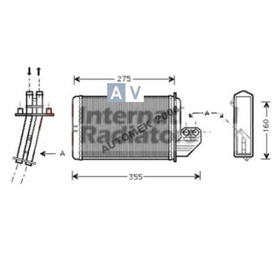 Nagrzewnica BMW E36 318 320 323 325 - 64118390435