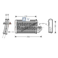Nagrzewnica BMW E36 318 320 323 325 - 64118390435