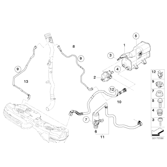 Filtr paliwa BMW E82 E84 E90 E91 E92 F01N 128 135 320 323 325 328 330 335 740 750 - 16137161329