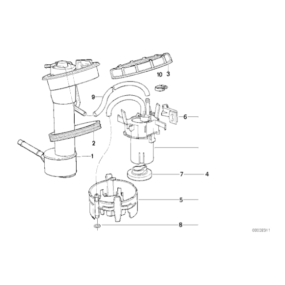 16141180118 Pompa paliwa - 16141180118 - Części oryginalne BMW Łódź | Sklep internetowy BMW