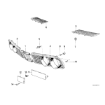 51711873623 Osłona lewa krata BMW E28 518 518i 520i 524d 525e 524td 525i 535i 528i M5 M535i - 51711873623 - Części oryginalne BMW Łódź | Sklep internetowy BMW