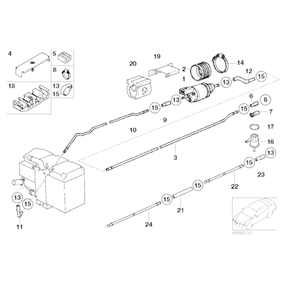 Czujnik poziomu paliwa BMW E39 520 523 525 528 530 540 - 16146752370
