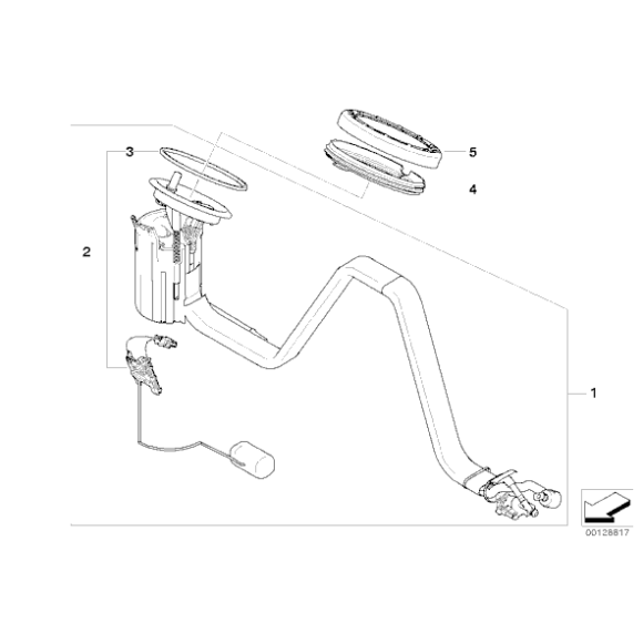 16146765822 Pompa paliwa w zbiorniku BMW E60 E61 E63N E64N 520d 525d 530xd 530d 635d - 16117373472 - Części oryginalne BMW Łódź | Sklep internetowy BMW