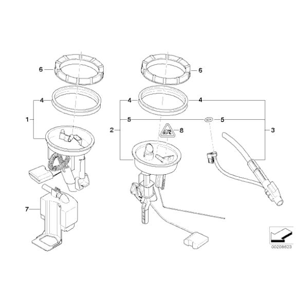 16146766942 Pompa paliwa w zbiorniku BMW E46 316 318 320 323 325 330 - 16146766942 - Części oryginalne BMW Łódź | Sklep internetowy BMW