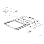 54121879148 Osłona silniczka szyberdachu BMW E12 E28 E30 316 318 320 325 M3 324 323 518 520 525 528 535 M5 - 54121879148 - Części oryginalne BMW Łódź | Sklep internetowy BMW