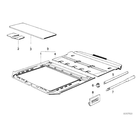 54121879148 Osłona silniczka szyberdachu BMW E12 E28 E30 316 318 320 325 M3 324 323 518 520 525 528 535 M5 - 54121879148 - Części oryginalne BMW Łódź | Sklep internetowy BMW