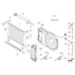 Uchwyt chłodnicy MINI R50 R52 R53 Cooper One 1,6i 1,4i D CooperS - 17107515477