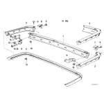 Nakrętka zderzaka BMW E24 E28 E30 628 635 316 318 320 323 324 325 518 520 524 525 528 535 M5 - 51111900386