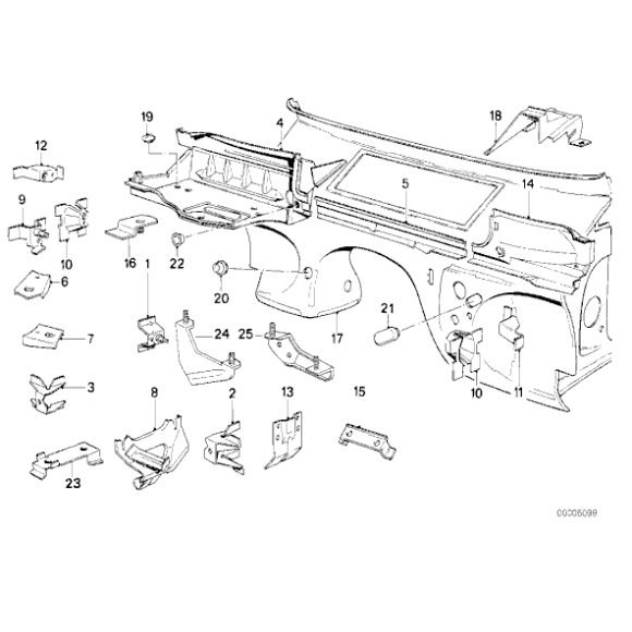 41141904837 Uchwyt sterownika BMW E30 316i 318i 318is 320i 323i 325i 325e 325ix M3 - 41141904837 - Części oryginalne BMW Łódź | Sklep internetowy BMW