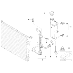 Króciec płynu chłodzącego BMW E46 316 318 320 323 325 328 330 - 17111707817
