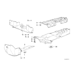 Izolacja termiczna osłona nadwozia BMW E30 316 318 320 323 325 - 51481911009