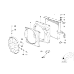 17111723029 Osłona wentylatora BMW E36 320i 323i 328i 318is 325is 316i M40 - 17111723029 - Części oryginalne BMW Łódź | Sklep internetowy BMW