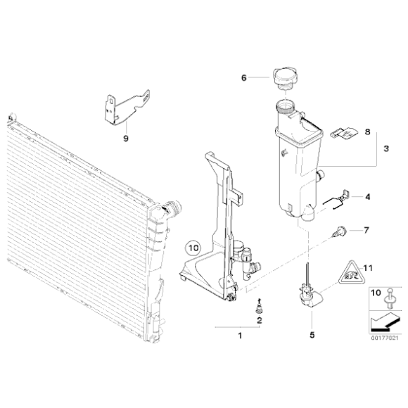 17111742231 Korek chłodnicy - 17111742231 - Części oryginalne BMW Łódź | Sklep internetowy BMW