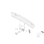 Pokrywka wspornika belki zderzaka tył BMW E31 E32 E34 E39 E46 E85 E86 Z4 - 51121938266