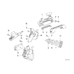 Osłona zewnętrzna klamki tył BMW E34 sedan E32 730 735 740 750 518 520 524 525 530 535 M5 - 51221938280