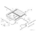 Uszczelka szyberdachu BMW E31 E32 E34 E38 840 850 730 735 740 728 750 518 520 525 530 535 540 M5 - 54121938369