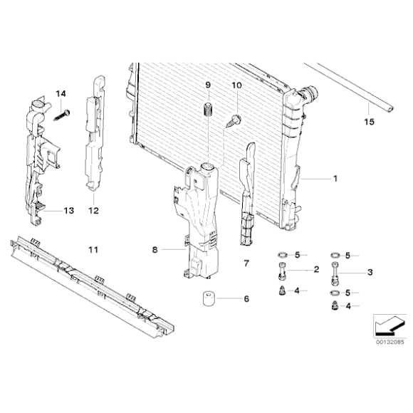 Dla samochodów z  Ręczna skrzynia biegów, Radiator - 17113403551