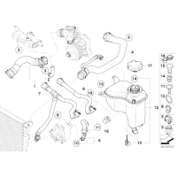 Połączenie śrubowe zbiornika wyrówn. - 17117521071