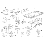 Podstawa pod akumulator BMW E34 sedan 518i 520i 525i - 51711946178