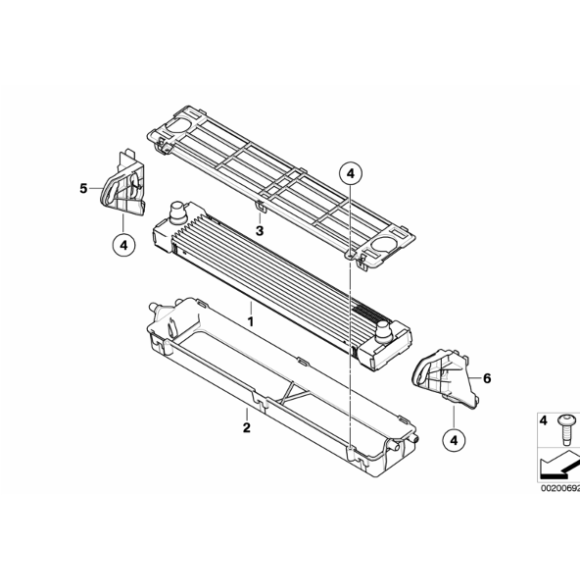 Śruba samogwintująca BMW E46 E53 X5 E60 E61 E63 E65 E70 E71 E81 E83 E87 E90 E91 F01 F10 F15 F20 F21 F25 F30 F31 - 17117536971