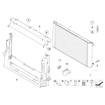 Chłodnica wody BMW E60 E61 520d 525d 530d 525xd 530xd - 17117787440