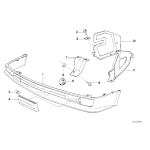 Osłona zderzaka przód prawa BMW E24 635CSi M635CSi M6 - 51111967470
