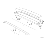 Spoiler tył gruntowany BMW E30 316 318 320 323 324 325 - 51711967950