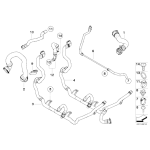 Przewód chłodnicy BMW E82 E88 135i MCoupe E90 E92 E91 E93 335i 335xi - 17127540127