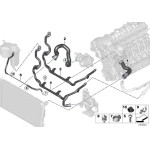 Przewód chłodnicy BMW E82 E88 135i MCoupe E90 E92 E91 E93 335i 335xi - 17127540127