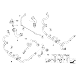 17127548224 Przewód wody BMW E81 E87 E90 E91 E92 E93 325i 328i 330i 125i 128i 130i - 17127548224 - Części oryginalne BMW Łódź | Sklep internetowy BMW