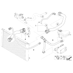 Elastyczny przewód ukł. chłodz. BMW E60 E61 525d 530d E63 635d - 17127787456