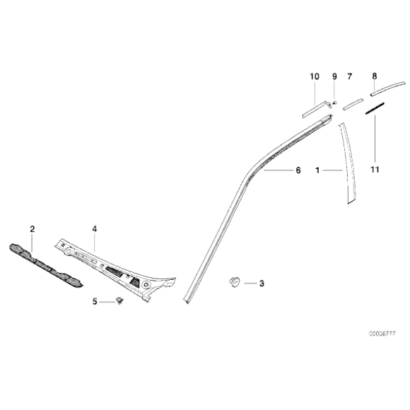 51131977679 Kratka ozdobna BMW E36 sedan touring compact 316 318 320 323 325 328 M3 - 51131977679 - Części oryginalne BMW Łódź | Sklep internetowy BMW