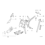 51321977683 Prowadnica szyby przód lewa BMW E36 Cabrio Coupe Touring 316 318 320 323 325 328 M3 - 51321977683 - Części oryginalne BMW Łódź | Sklep internetowy BMW