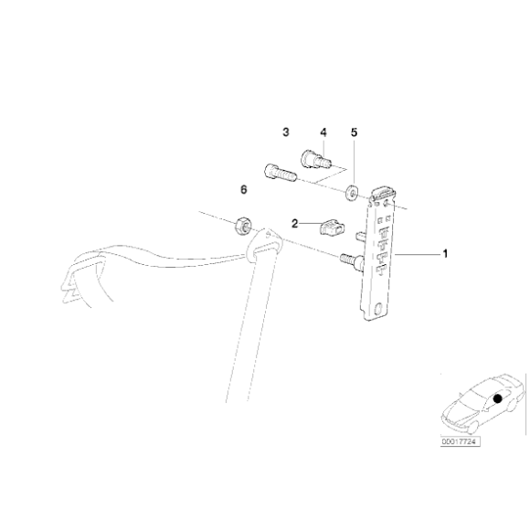 72111977925 Nakrętka BMW E36 Z3 316 318 320 323 325 328 M3 - 72111977925 - Części oryginalne BMW Łódź | Sklep internetowy BMW