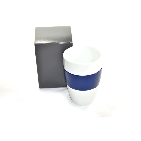 Kubek porcelanowy z granatowym pierścieniem BMW E30 E36 E46 E39 E38 E90 E87 E81 F01 E60 E65 F10 F30 F20 F21 X1 X3 X5 X6 - 802221