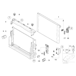 Termostat wody w chłodnicy BMW E60 E61 E63 E64 E65 E66 520 523 525 530 535 545 550 645 650 630 730 735 740 745 750 760 - 1721755