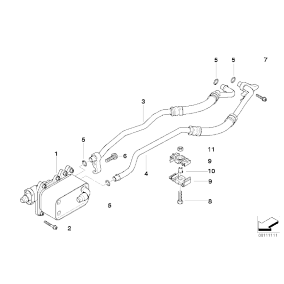 Chłodnica oleju BMW E60 E61 E63 E65 E83 X3 3,0d 3,0sd 730d 740d 745d 635d 520d 525d 530d 535d - 17217803830