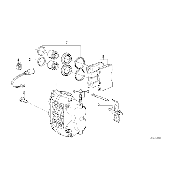Klocki hamulcowe przód BMW E28 M5 E24  - 34112226009