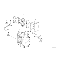 Klocki hamulcowe przód BMW E28 M5 E24  - 34112226009