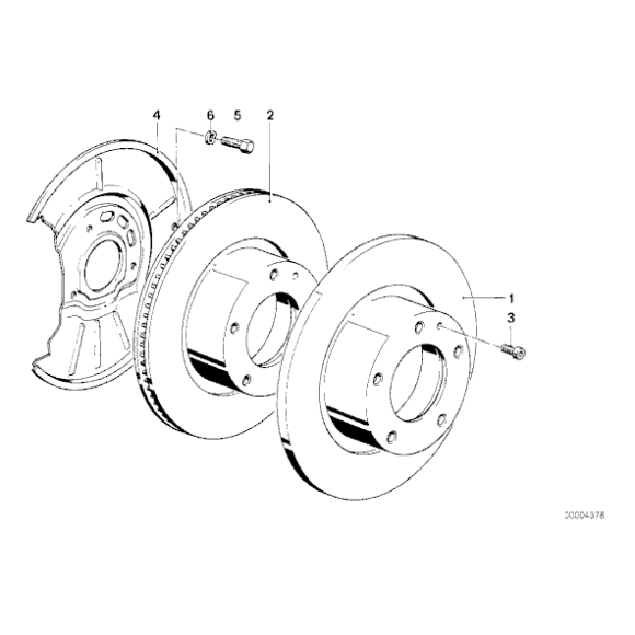 Tarcza hamulcowa przód prawa BMW E36 M3 - 34112227172