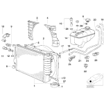 Chłodnica wody BMW E36 M3 Z3 M S50 S54 - 17112227281